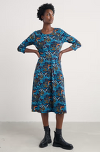 Load image into Gallery viewer, Sea Salt - April Dress in Floating Fronds Maritime