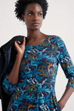 Load image into Gallery viewer, Sea Salt - April Dress in Floating Fronds Maritime