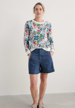 Load image into Gallery viewer, Sea Salt - Bright Wave Sweatshirt in Seaweed Flower Chalk