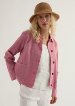 Load image into Gallery viewer, Sea Salt - Carnon Downs Jacket in Gingham Scarlet