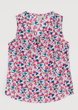Load image into Gallery viewer, Sea Salt - Cobbs Well Top in Parasol Floral Chalk