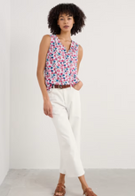 Load image into Gallery viewer, Sea Salt - Cobbs Well Top in Parasol Floral Chalk