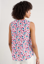 Load image into Gallery viewer, Sea Salt - Cobbs Well Top in Parasol Floral Chalk