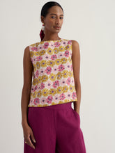 Load image into Gallery viewer, Sea Salt - Colour Study Top in Painted Asters Chalk