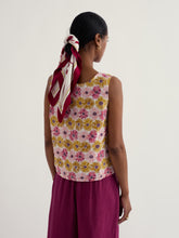 Load image into Gallery viewer, Sea Salt - Colour Study Top in Painted Asters Chalk