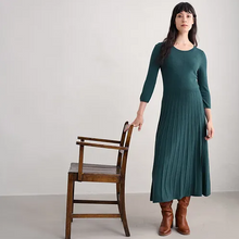 Load image into Gallery viewer, Sea Salt - Folk Song Dress - Dusky Jade