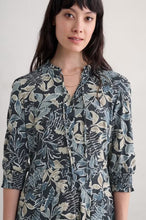 Load image into Gallery viewer, Sea Salt - Foxtrot Dress - Inked Foliage Dusky Jade