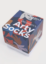 Load image into Gallery viewer, Sea Salt - Gift Box of 4 Arty Socks in Resting Bird Mix