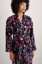Load image into Gallery viewer, Sea Salt - Hushing Gown - Woodblock Bloom Dahlia
