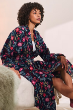 Load image into Gallery viewer, Sea Salt - Hushing Gown - Woodblock Bloom Dahlia