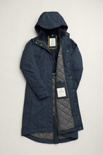 Load image into Gallery viewer, Sea Salt - Janelle Waterproof Coat - Squid Ink