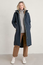 Load image into Gallery viewer, Sea Salt - Janelle Waterproof Coat - Squid Ink