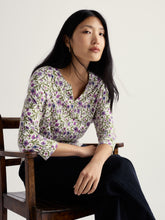 Load image into Gallery viewer, Sea Salt - Kellow Top in Blotted Anemone Chalk