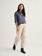 Load image into Gallery viewer, Sea Salt - Larissa Shirt in Flax Flower Bright Orchid