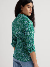 Load image into Gallery viewer, Sea Salt - Larissa Shirt in Woodland Floral Dark Stem