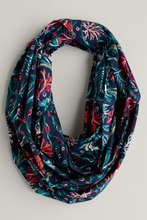 Load image into Gallery viewer, Sea Salt - May Garland Circle Scarf - Seaweed Bloom Maritime
