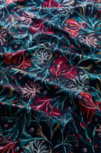 Load image into Gallery viewer, Sea Salt - May Garland Circle Scarf - Seaweed Bloom Maritime