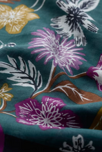 Load image into Gallery viewer, Sea Salt - May Garland Scarf - Bloom Border Dusky Jade
