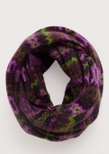Load image into Gallery viewer, Sea Salt - Morning Cliff Snood in Modernist Grape Oak Mix