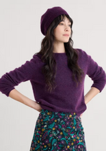 Load image into Gallery viewer, Sea Salt - Needle Tip Beret in Grape