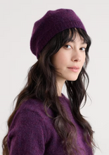 Load image into Gallery viewer, Sea Salt - Needle Tip Beret in Grape