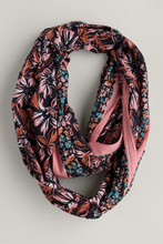 Load image into Gallery viewer, Sea Salt - New Everyday Circle Scarf - Mallow Bloom Border Pink Grass
