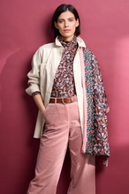 Load image into Gallery viewer, Sea Salt - New Everyday Circle Scarf - Mallow Bloom Border Pink Grass