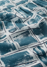 Load image into Gallery viewer, Sea Salt - Op Art Tunic in Abstract Lines Chalk