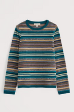 Load image into Gallery viewer, Sea Salt - Percella Cove Jumper in Weaving Needle Dark Eden Mix