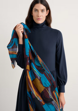 Load image into Gallery viewer, Sea Salt - Pretty Printed Scarf in Zennor Stack Dark Rye