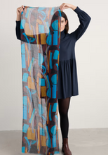 Load image into Gallery viewer, Sea Salt - Pretty Printed Scarf in Zennor Stack Dark Rye