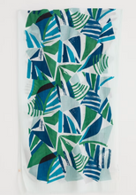 Load image into Gallery viewer, Sea Salt - Summer Scarf in Spinnaker Border Hedgerow