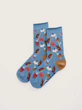 Load image into Gallery viewer, Sea Salt - Bamboo Arty Socks in Harvest Mouse Estuary