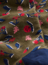 Load image into Gallery viewer, Sea Salt - Organic Cotton Arty Socks in Plant Cuttings Fern Moss
