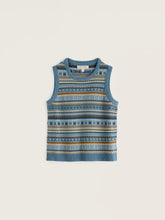 Load image into Gallery viewer, Sea Salt - Cove Cottage Vest in Carved Relief Cadet Multi