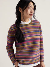 Load image into Gallery viewer, Sea Salt - Makers Jumper in Ripple Marks Fern Moss Multi