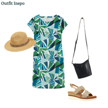 Load image into Gallery viewer, Sea Salt - River Cove Dress in Spinnaker Sails Hedgerow