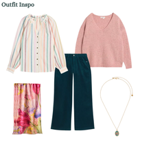 Load image into Gallery viewer, White Stuff - Tamara Texture V Neck Jumper in Mid Pink