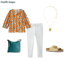 Load image into Gallery viewer, Sea Salt - Streamlet Top in Painted Marigold Chalk