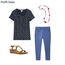 Load image into Gallery viewer, Sea Salt - Appletree T-Shirt in Bud Flower Maritime