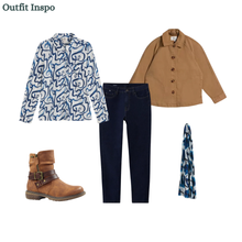 Load image into Gallery viewer, Sea Salt - Teasel Head Shirt in Ink Strokes Chalk