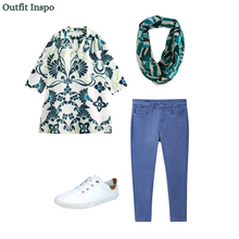 Load image into Gallery viewer, White Stuff - Blake Linen Tunic in Ivory Print