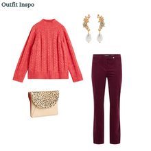 Load image into Gallery viewer, White Stuff - Cleo Jumper in Mid Coral