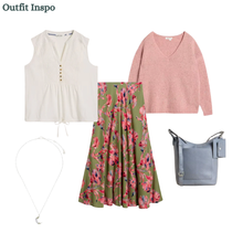 Load image into Gallery viewer, White Stuff - Hope Bias Cut Maxi Skirt in Green Multi