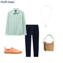 Load image into Gallery viewer, Crew Clothing - Relaxed Fit Linen Blend Shirt in Turquoise