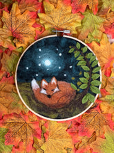 Load image into Gallery viewer, The Crafty Kit Company - Sleepy Fox In A Hoop - Needle Felting Kit