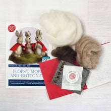 Load image into Gallery viewer, The Crafty Kit Company - Beatrix Potter Flopsy, Mopsy & Cottontail - Needle Felting Kit