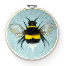 Load image into Gallery viewer, The Crafty Kit Company - Bee In A Hoop - Needle Felting Kit