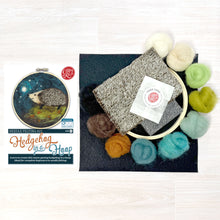 Load image into Gallery viewer, The Crafty Kit Company - Hedgehog In A Hoop - Needle Felting Kit