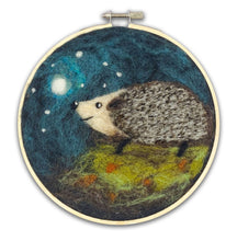 Load image into Gallery viewer, The Crafty Kit Company - Hedgehog In A Hoop - Needle Felting Kit